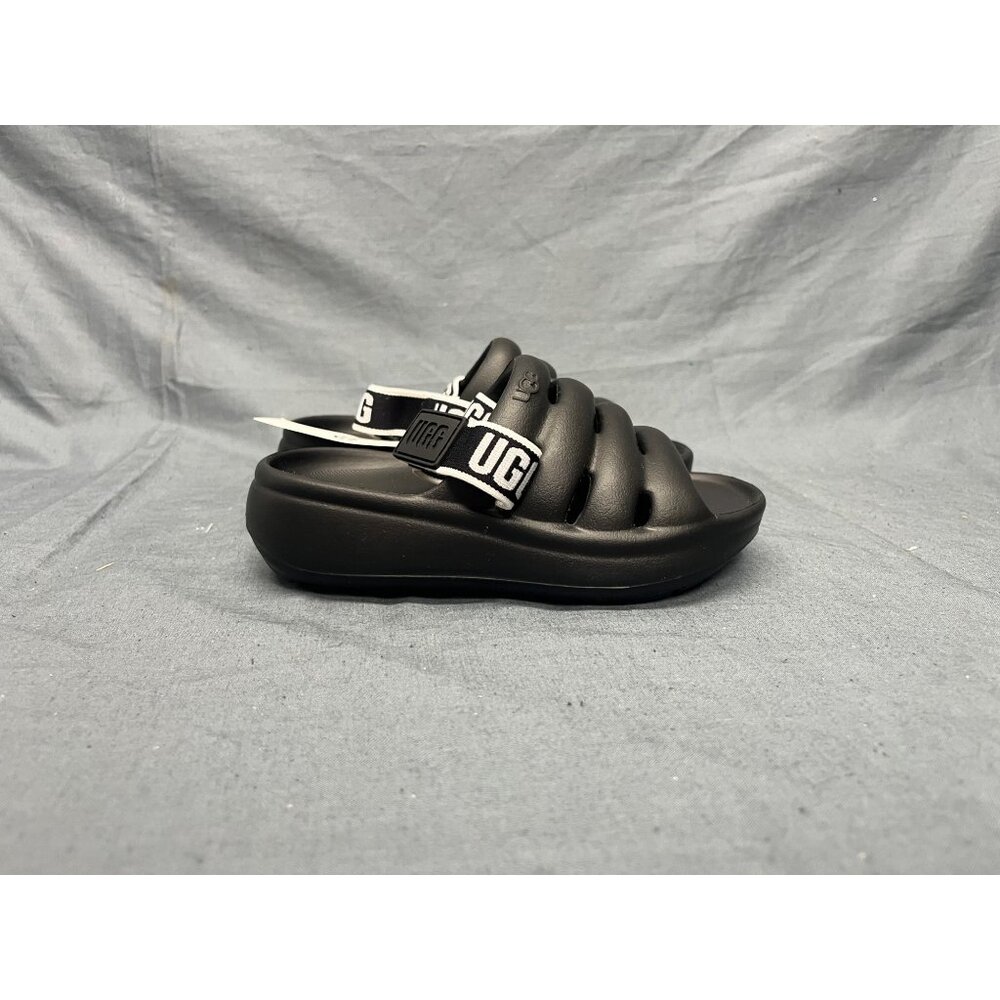 UGG Australia Boys K Sport Yeah Slide Logo Slip-On Black Size 6 NEW NO BOX! - Picture 9 of 10